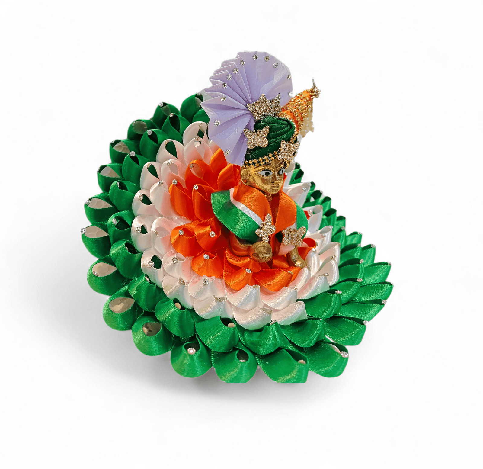 Exclusive Tricolour | Indian flag dress for laddu gopal ji with pagdi 3 tricolour-laddugopal-dress