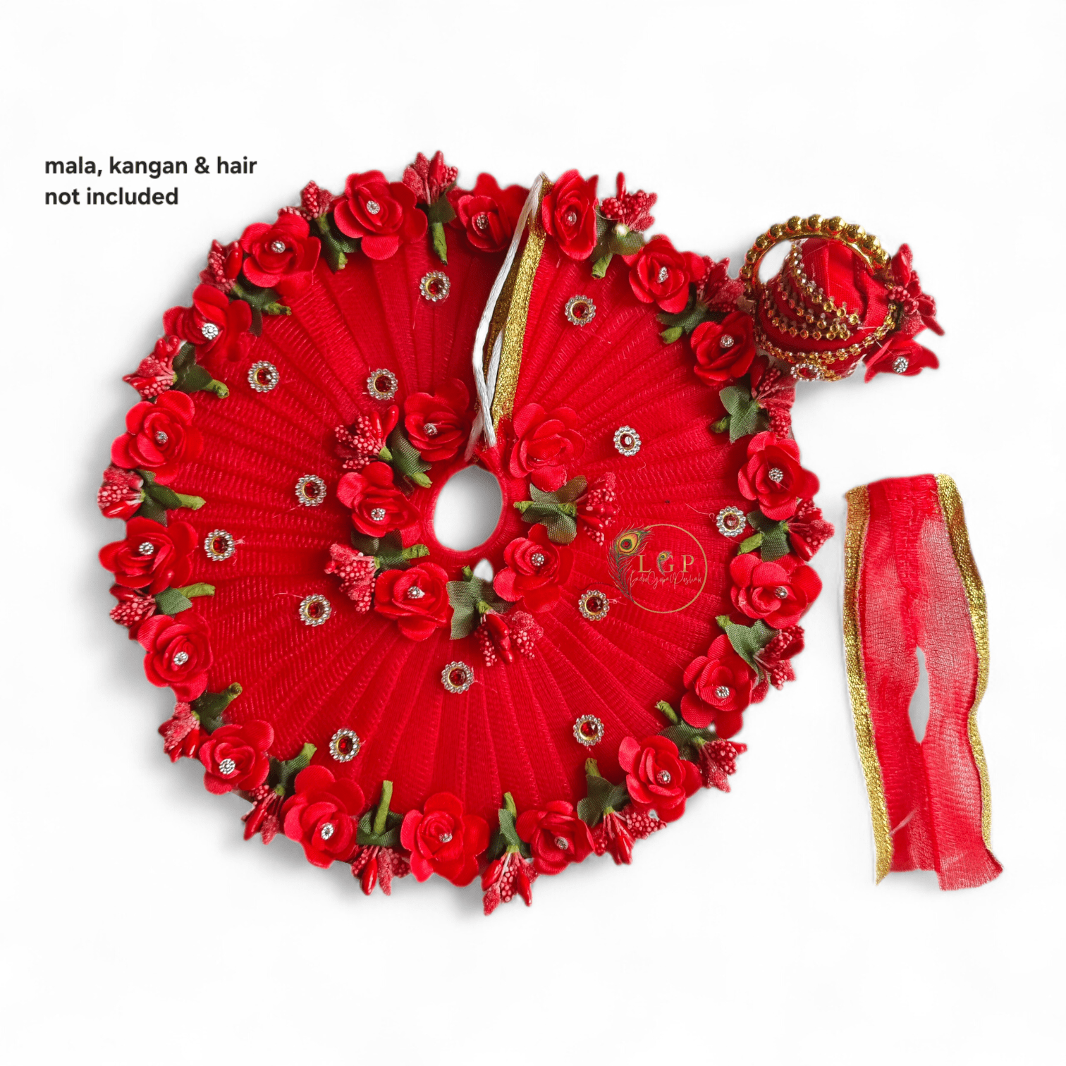 Royal red floral laddu gopal dress with matching pagdi 4 royal-red-floral-laddu-gopal-dress