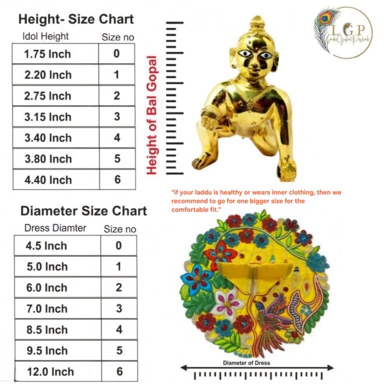 laddu-gopal-dress-size-chart