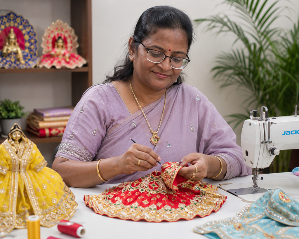 owner of the ladoo gopal poshak